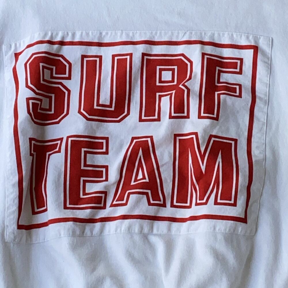 RARE VTG Coca-Cola White Crew Neck Shirt Pullover Surf Team Yacht Club Sz Large - Picture 2 of 11